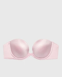 Soutien-gorge pigeonnant sans bretelles lilas discret