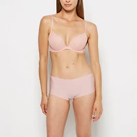 No Show Boyshort Panty Royal Pink