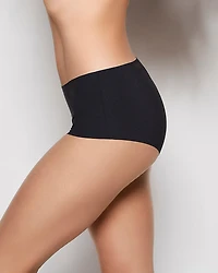 No Show Boyshort Panty Tuxedo Black