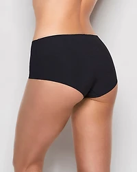 No Show Boyshort Panty Tuxedo Black