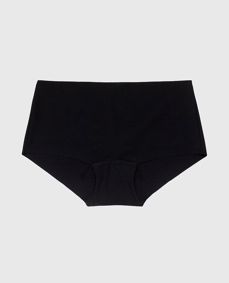 No Show Boyshort Panty Tuxedo Black