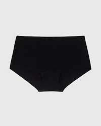 No Show Boyshort Panty Tuxedo Black