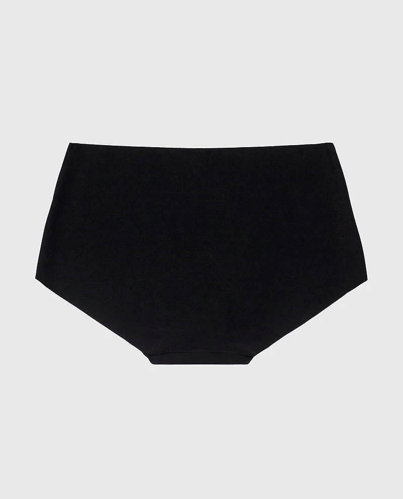 No Show Boyshort Panty Tuxedo Black
