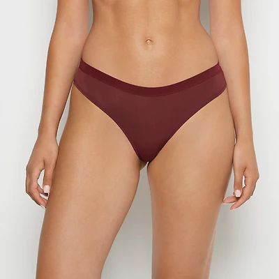 Thong Panty With Vanishing Trim Russian Ruby