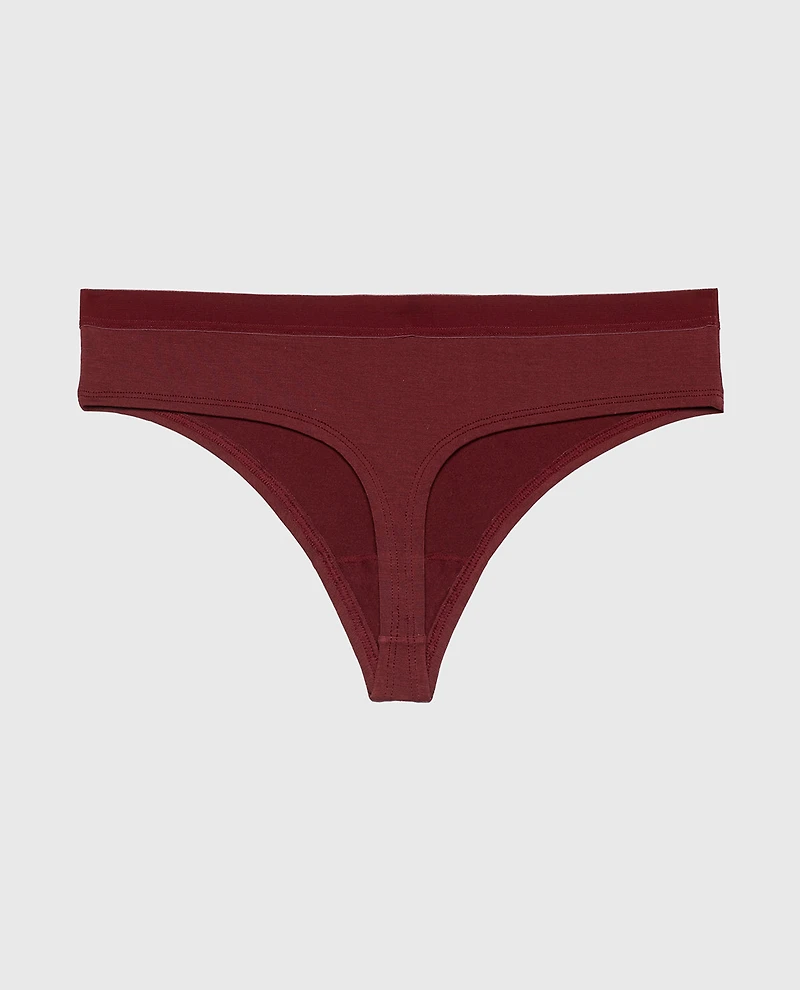 Thong Panty With Vanishing Trim Russian Ruby