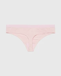 Tanga avec bande délicate lilas discret