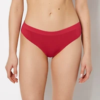 Thong Panty With Vanishing Trim Passion Red