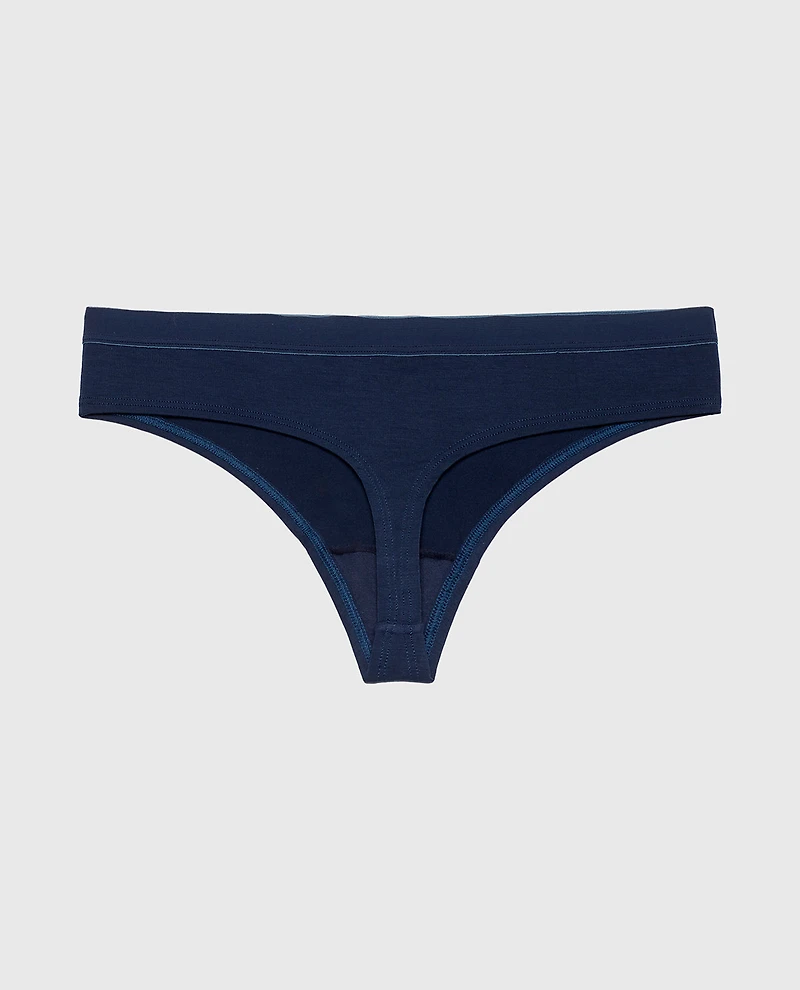 Culotte tanga en Marine foncé