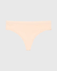 Thong Panty With Vanishing Trim Cameo Rose