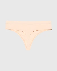 Thong Panty With Vanishing Trim Cameo Rose