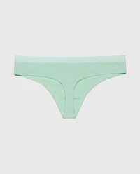 Thong Panty with Vanishing Trim Mist Green