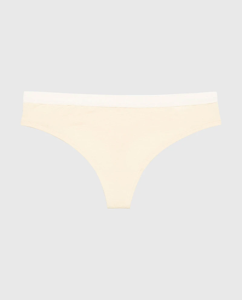 Thong Panty Pearled Ivory