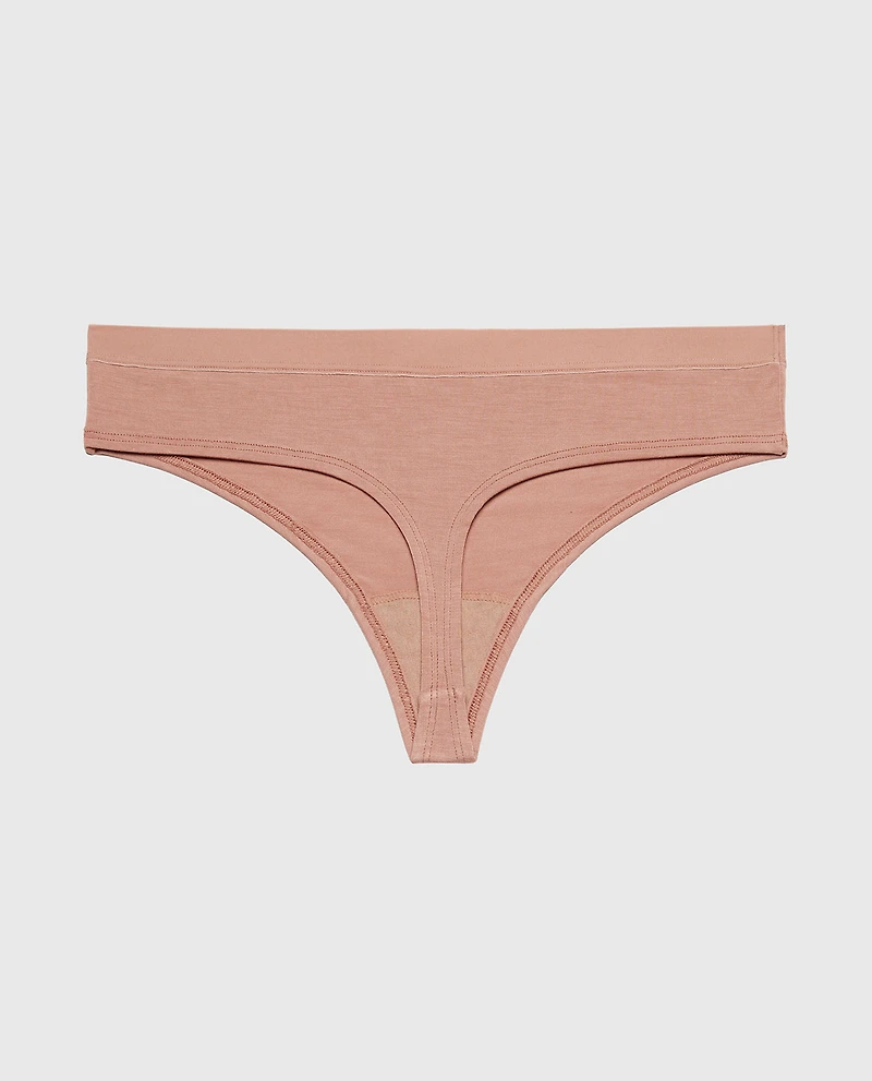 Thong Panty With Vanishing Trim Deer