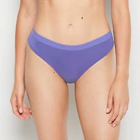 Thong Panty With Vanishing Trim Purple Opulence