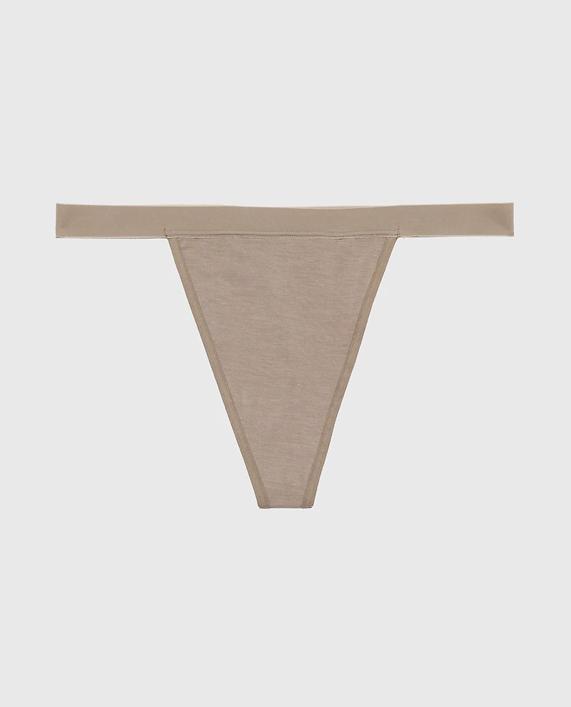 G-String Panty With Vanishing Trim Leafless Tree