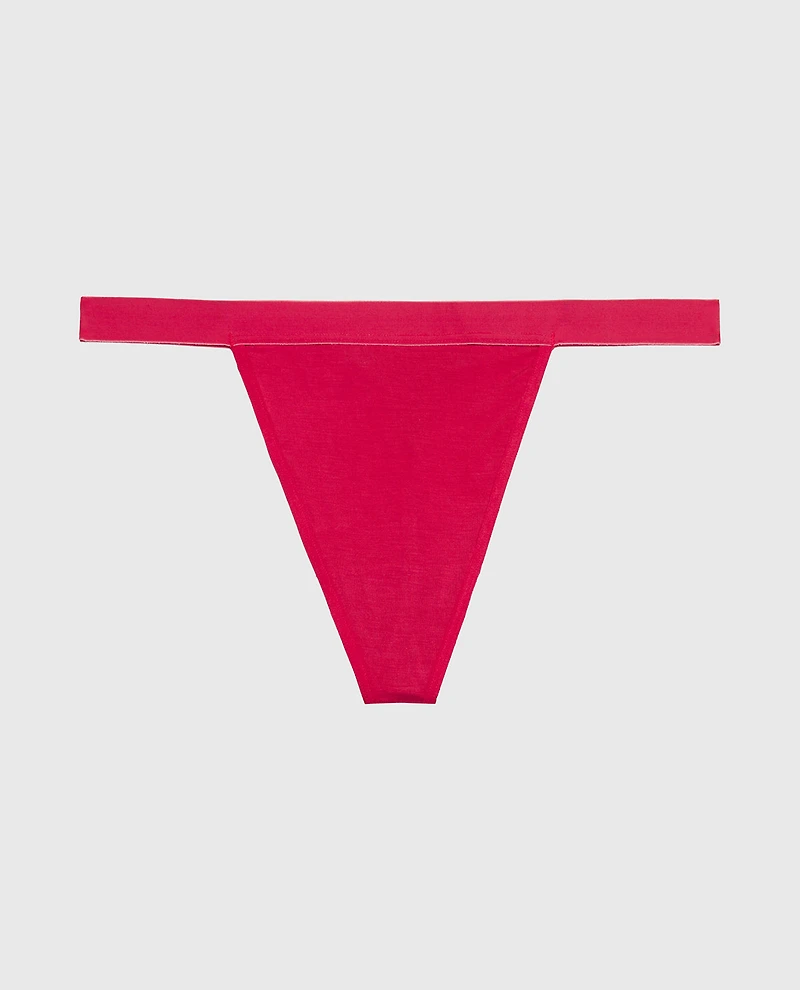 G-String Panty With Vanishing Trim Passion Red