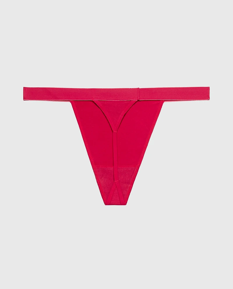 G-String Panty With Vanishing Trim Passion Red