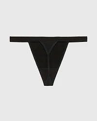 G-String Panty with Vanishing Trim Tuxedo Black