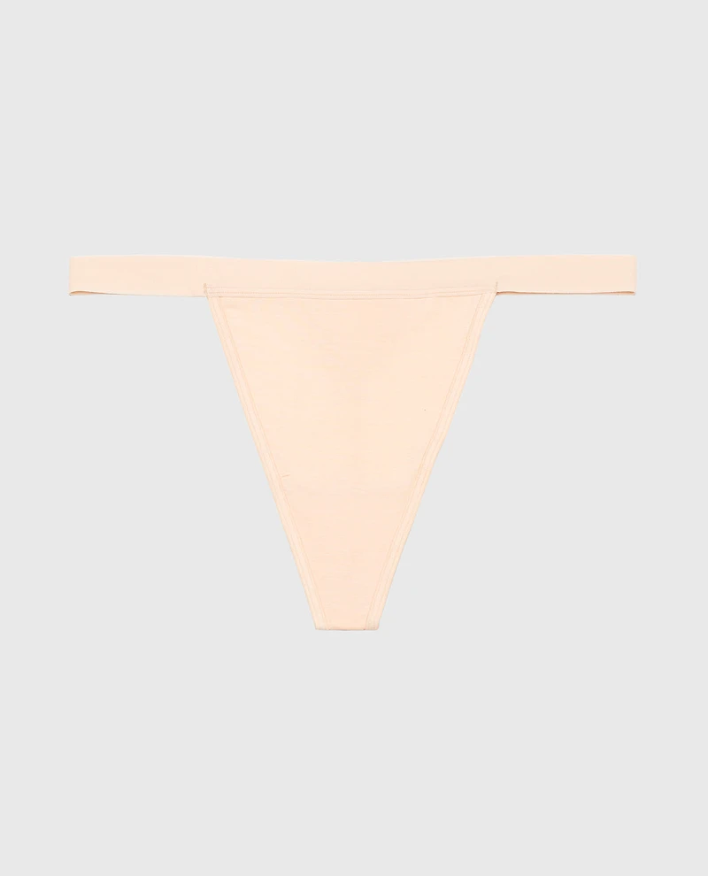 G-String Panty With Vanishing Trim Cameo Rose