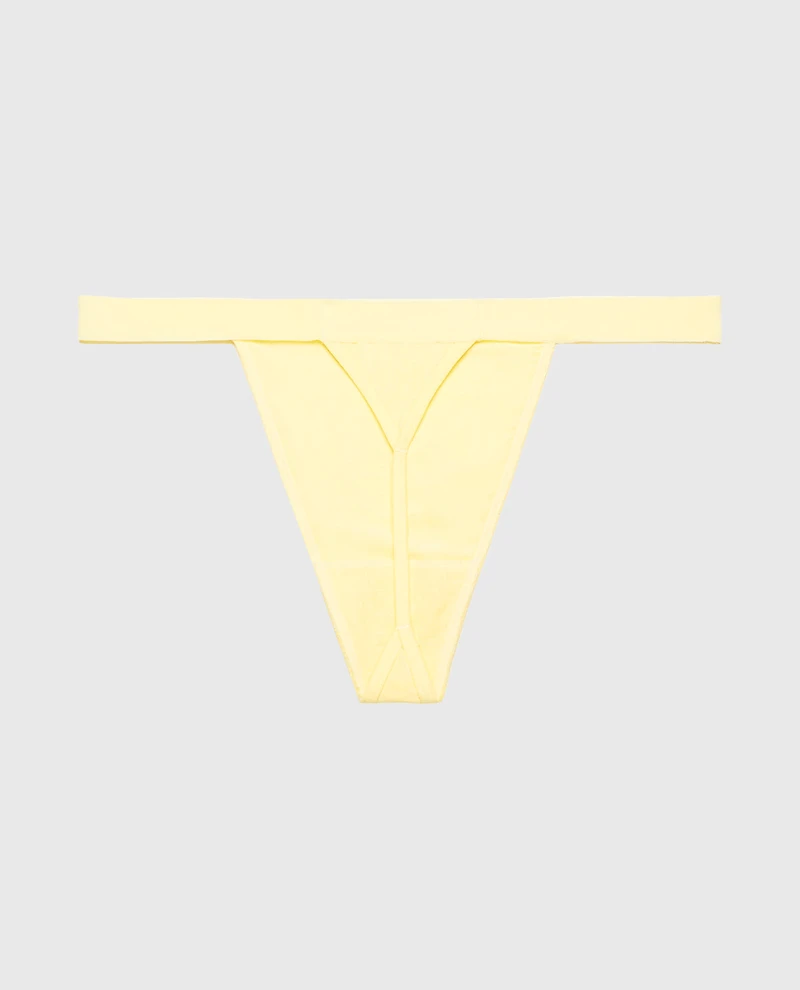 G-String Panty With Vanishing Trim Pale Banana