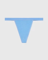 G-String Panty With Vanishing Trim Azure Blue