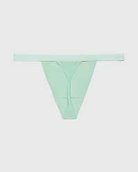 G-String Panty with Vanishing Trim Mist Green
