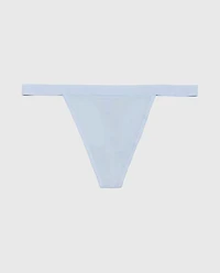 G-String Panty with Vanishing Trim Subdued Blue