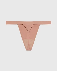 Minislip avec bordure évanescente taupe