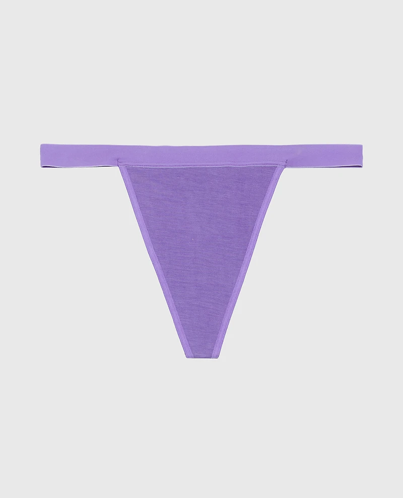 G-String Panty With Vanishing Trim Purple Opulence