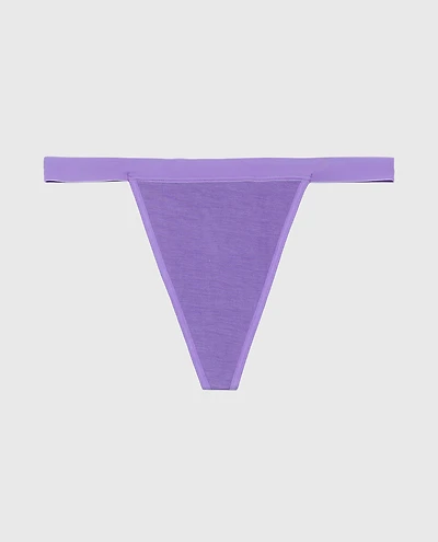 G-String Panty With Vanishing Trim Purple Opulence