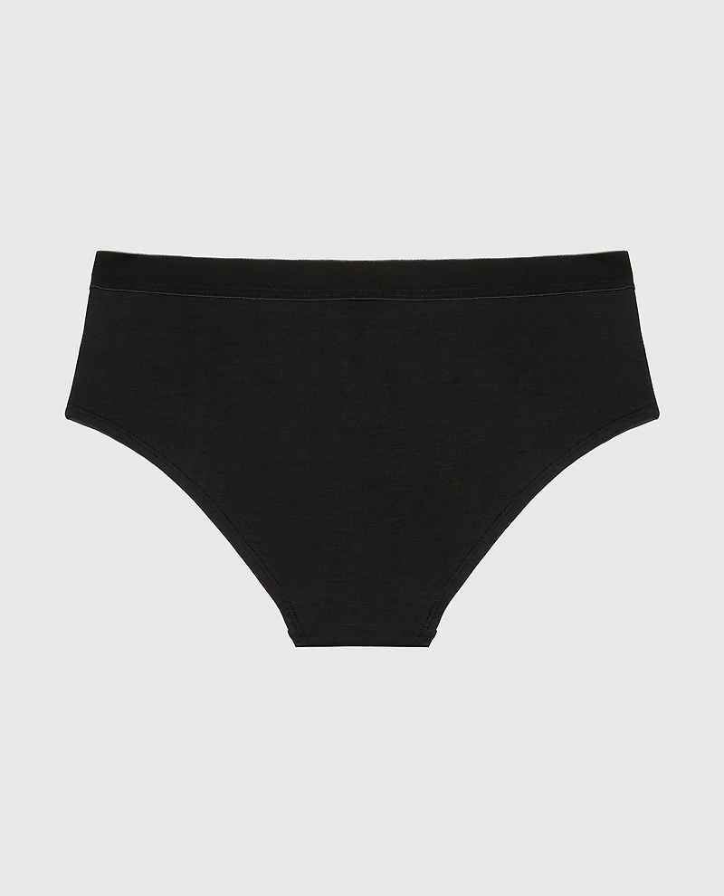 Hipster Panty with Vanishing Trim Tuxedo Black