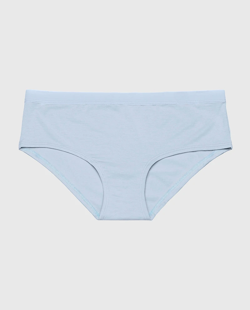 Hipster Panty with Vanishing Trim Subdued Blue