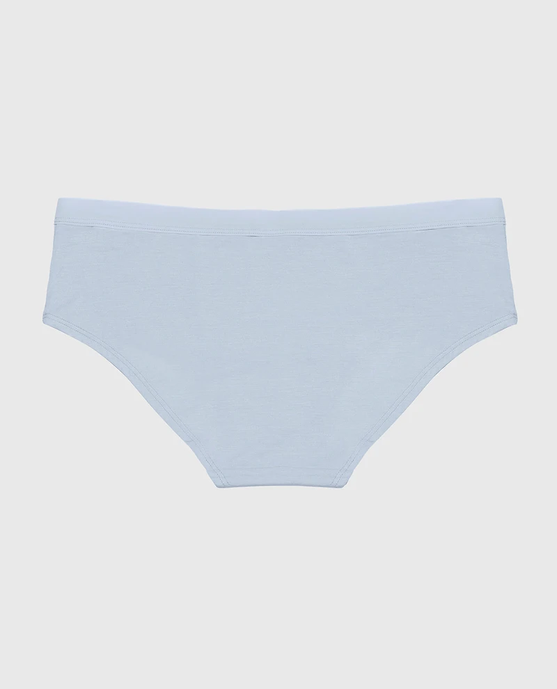 Hipster Panty with Vanishing Trim Subdued Blue