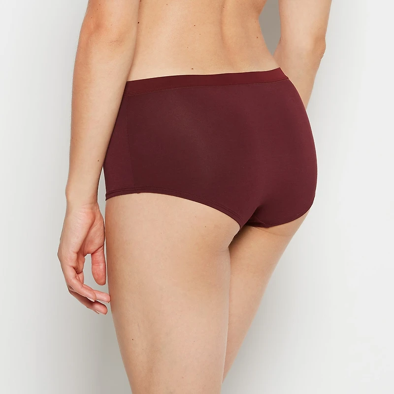 Boyshort Panty With Vanishing Trim Russian Ruby