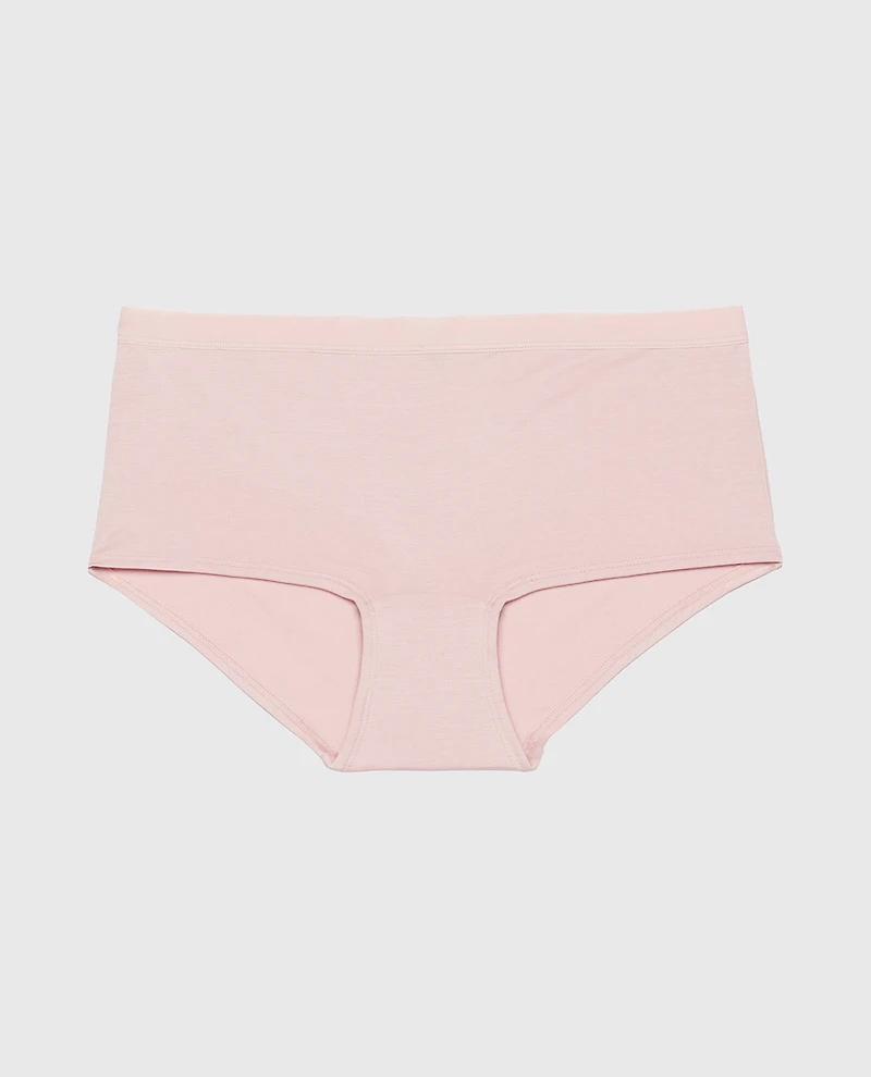 Boyshort Panty with Vanishing Trim Iced Lilac
