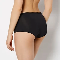 Boyshort Panty with Vanishing Trim Tuxedo Black