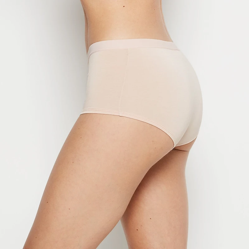 Boyshort Panty With Vanishing Trim Cameo Rose