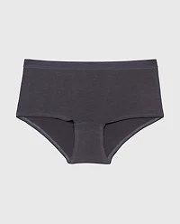 Boyshort Panty With Vanishing Trim Ebony