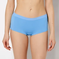 Boyshort Panty With Vanishing Trim Azure Blue