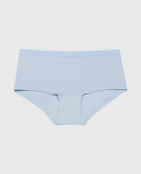 Boyshort Panty with Vanishing Trim Subdued Blue