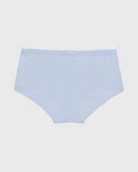Boyshort Panty with Vanishing Trim Subdued Blue