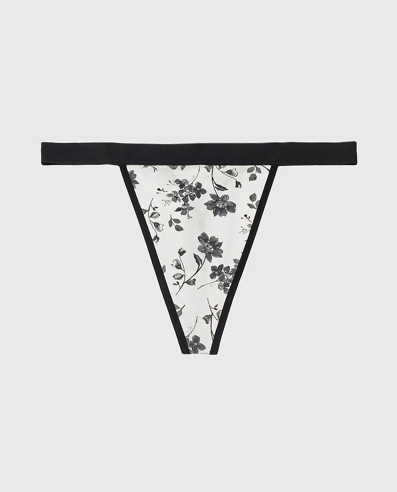 G-String Panty With Vanishing Trim Goddess Floral