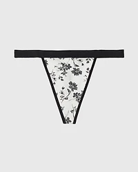 G-String Panty With Vanishing Trim Goddess Floral