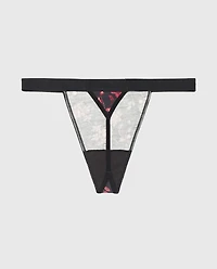 G-String Panty With Vanishing Trim Goddess Floral