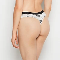 Thong Panty With Vanishing Trim Goddess Floral
