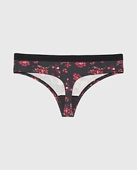 Thong Panty With Vanishing Trim Goddess Floral