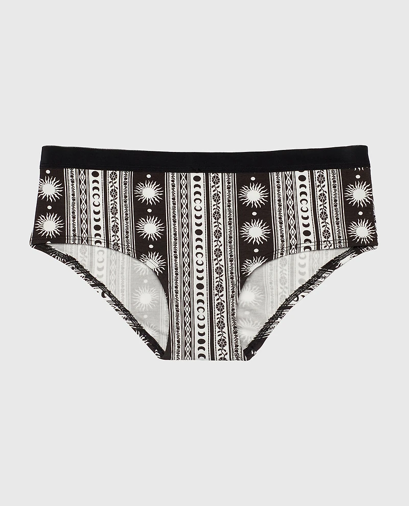 Hipster Panty with Vanishing Trim Boho Stripe
