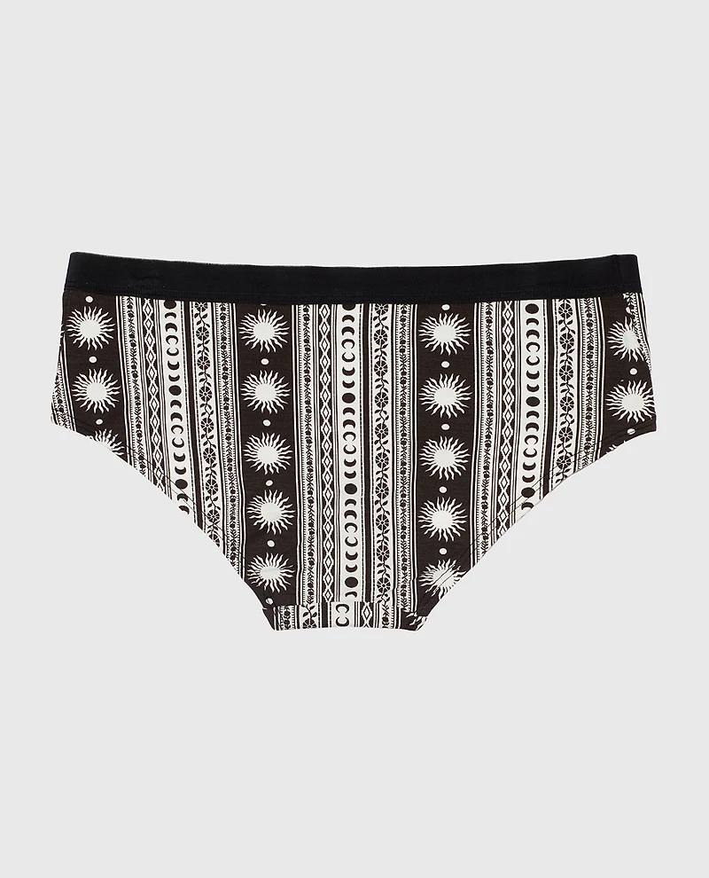Hipster Panty with Vanishing Trim Boho Stripe