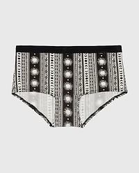Boyshort Panty with Vanishing Trim Boho Stripe