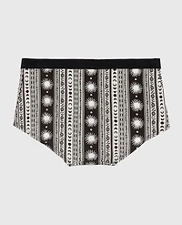 Boyshort Panty with Vanishing Trim Boho Stripe